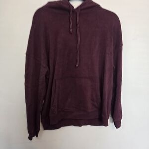 American Eagle Jegging Fit Burgundy Hoodie Sweater